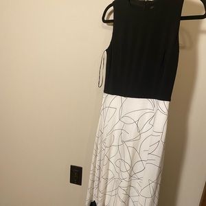 Super cute white and black dress